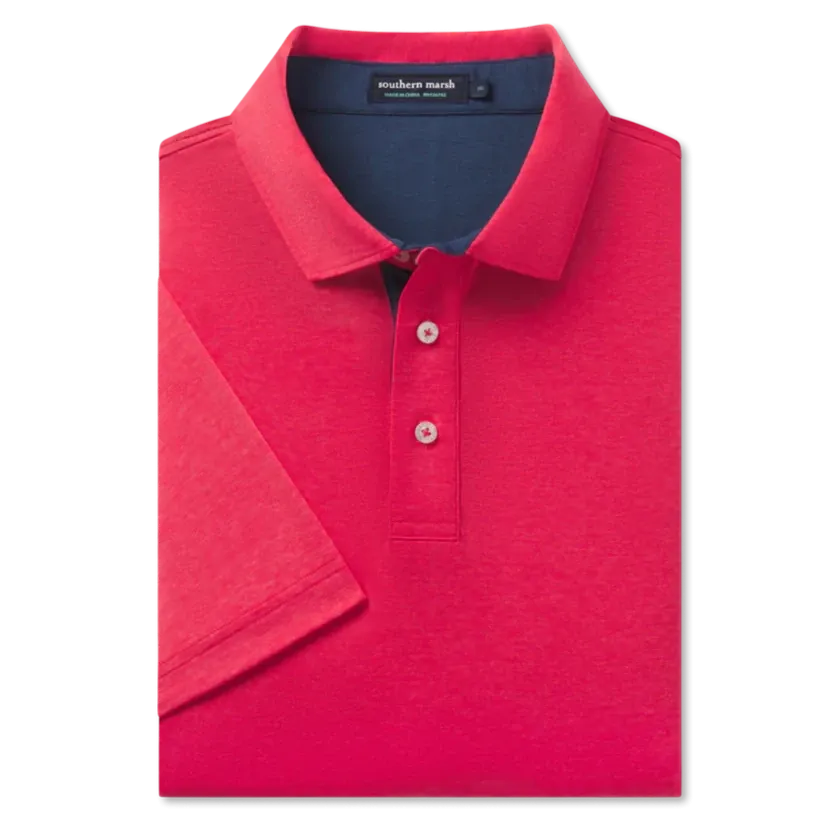 Lisbon Heather Performance Polo – Strawberry Fizz